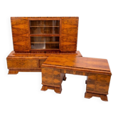 Ensemble de bureau Art Déco des années 1930, Pologne. Après rénovation.