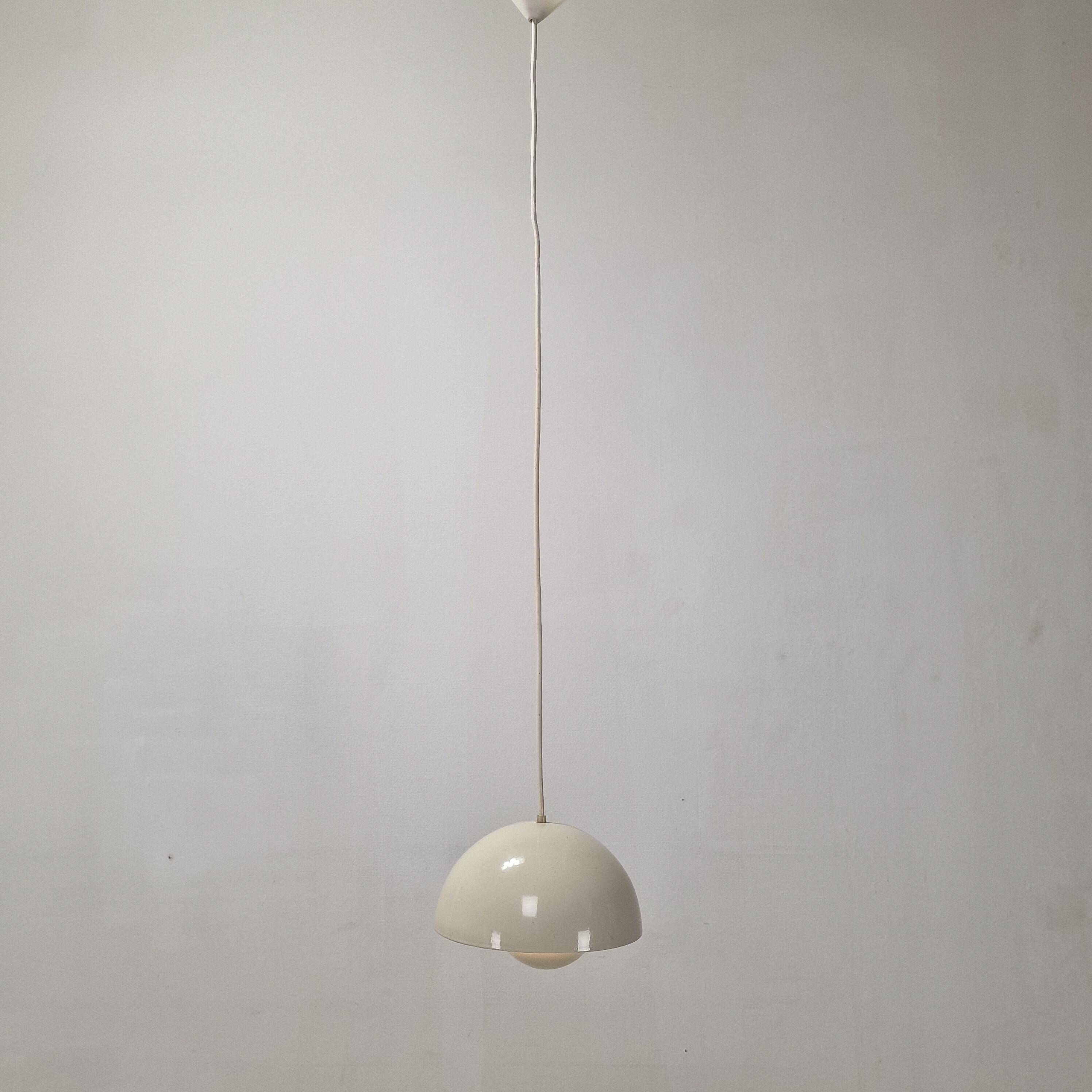 Set of 2 Verner Panton Flowerpot Ceiling Lamps – Vintage Design