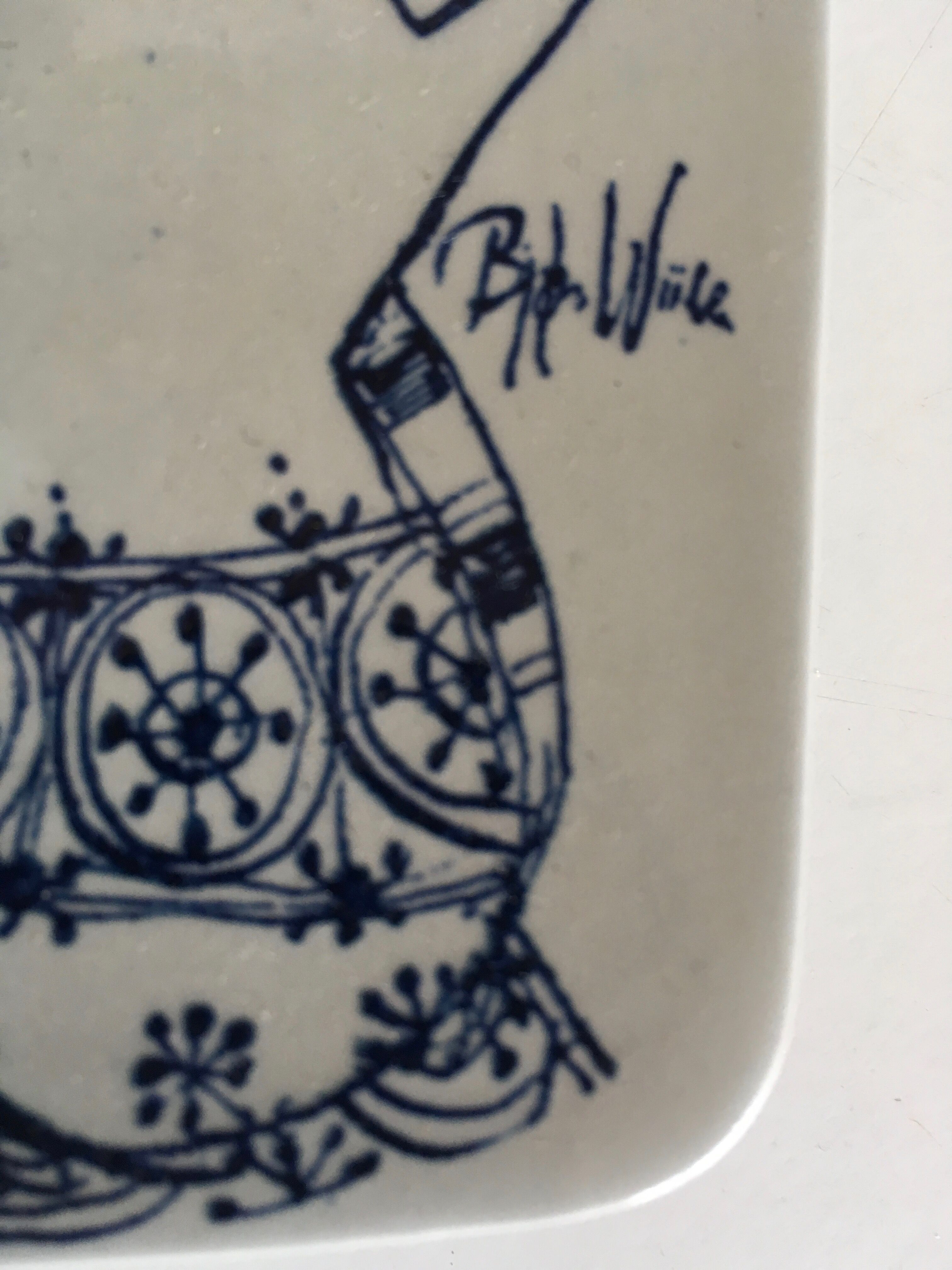 Scandinavian ceramic wall candleholder from Bjorn Wiinblad Denmark 60