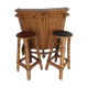Vintage bamboo bar