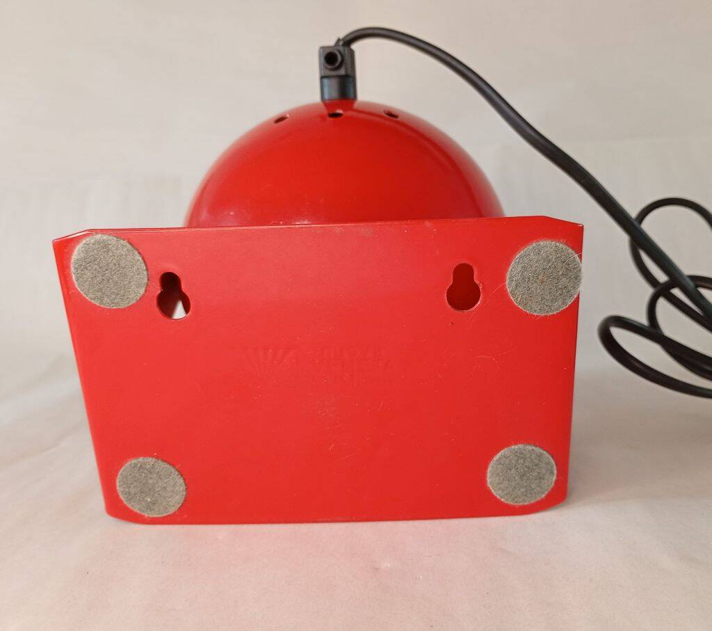 Vintage Red Eyeball Desk Lamp by Veneta Lumi – 1970s/1980s Space Age