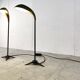 Pair of vintage metal floor lamps, 1970s