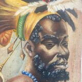 Signed African portrait