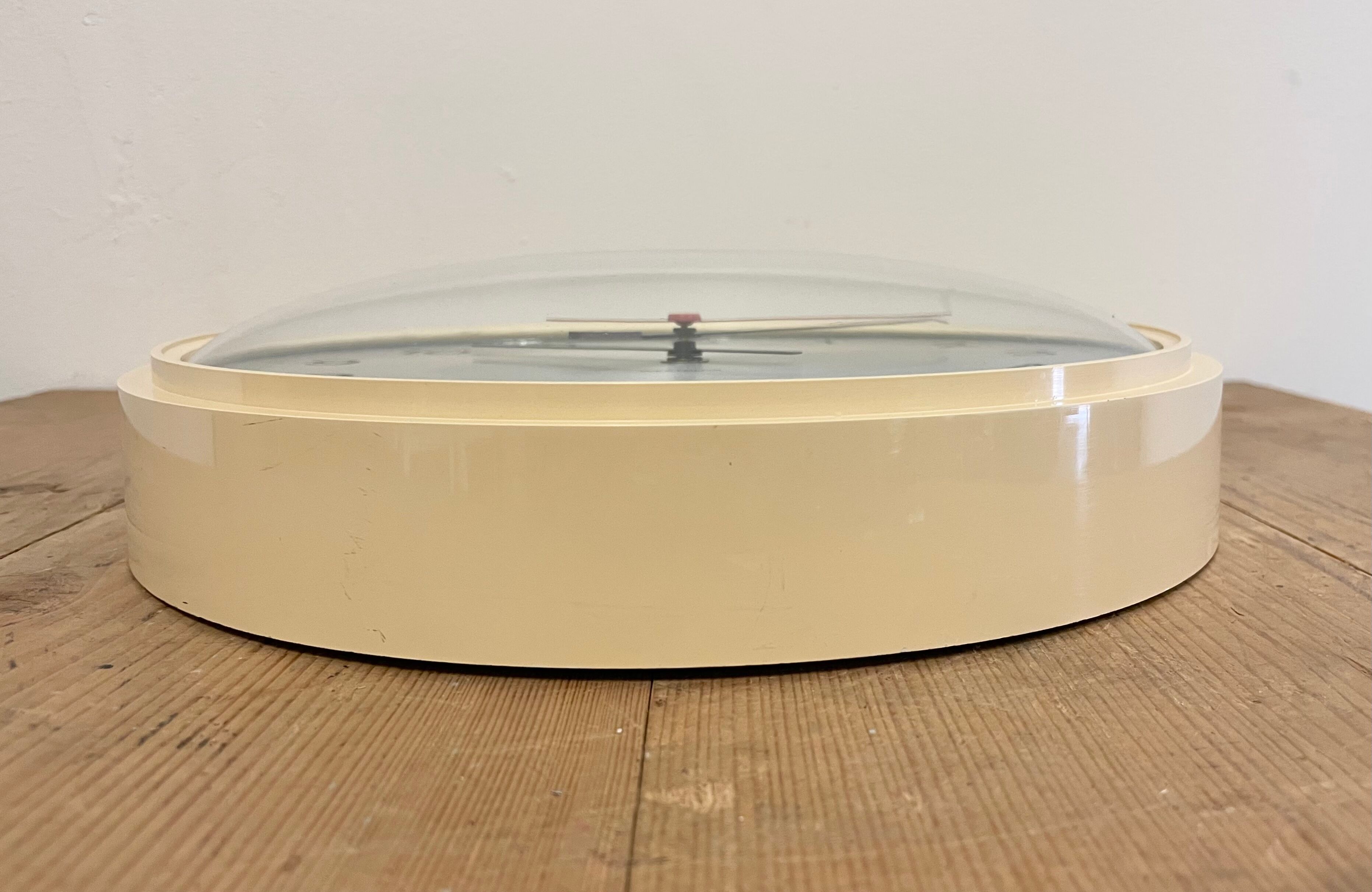 Vintage Beige Bakelite Wall Clock from Westclox , 1970s