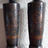 Set of vases and wall plate