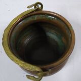 Old copper cauldron