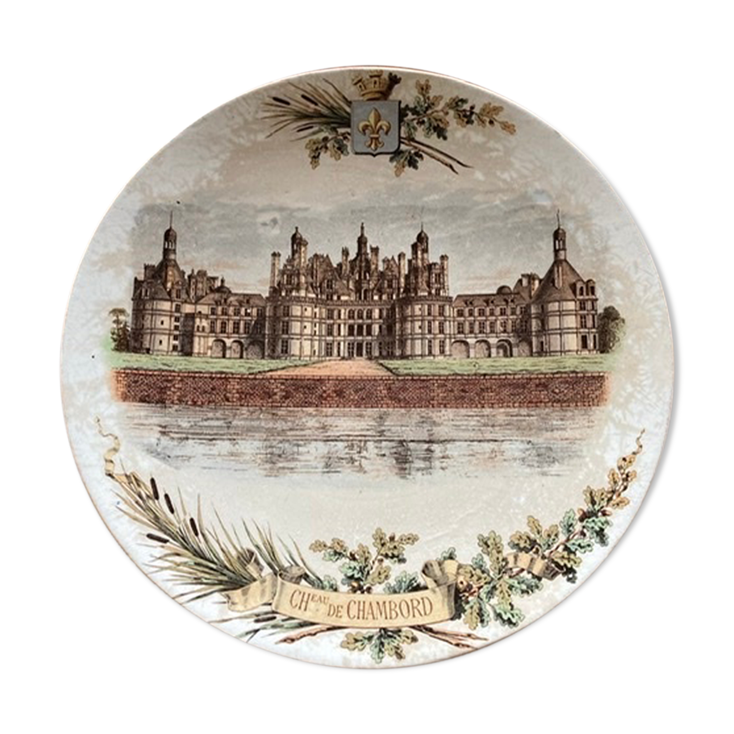 19th century Château de Chambord Plate.