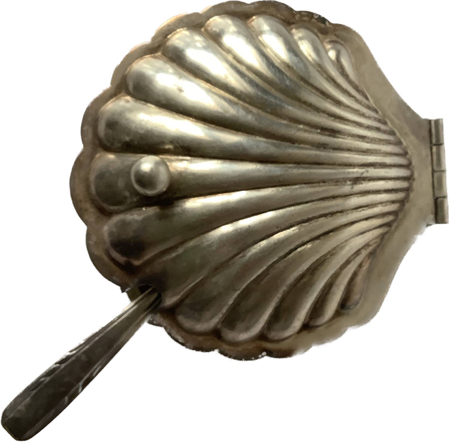 Silver-plated caviar or butter dish