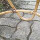 Round rattan coffee table 1970