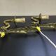 Pair of applique 1 bronze lights