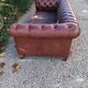 Canapé Chesterfield en cuir marron