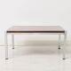 Chrome and rosewood coffee table, 1970s