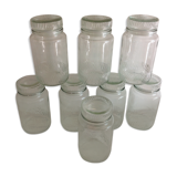Series of 8 jars