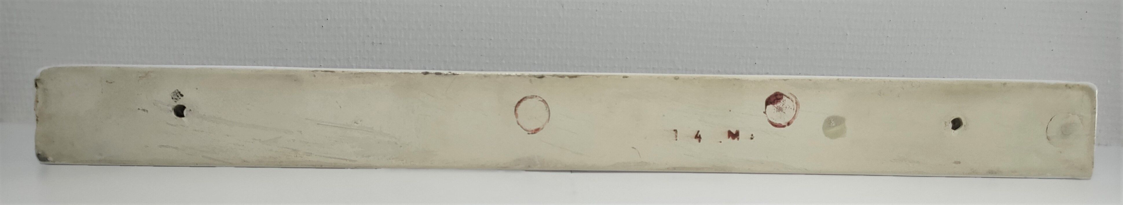 Vintage white glazed ceramic wall shelf
