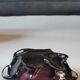 Vide poche Murano. Design forme florale Organique/Corolle. En verre soufflé violine. Diam 15 cm