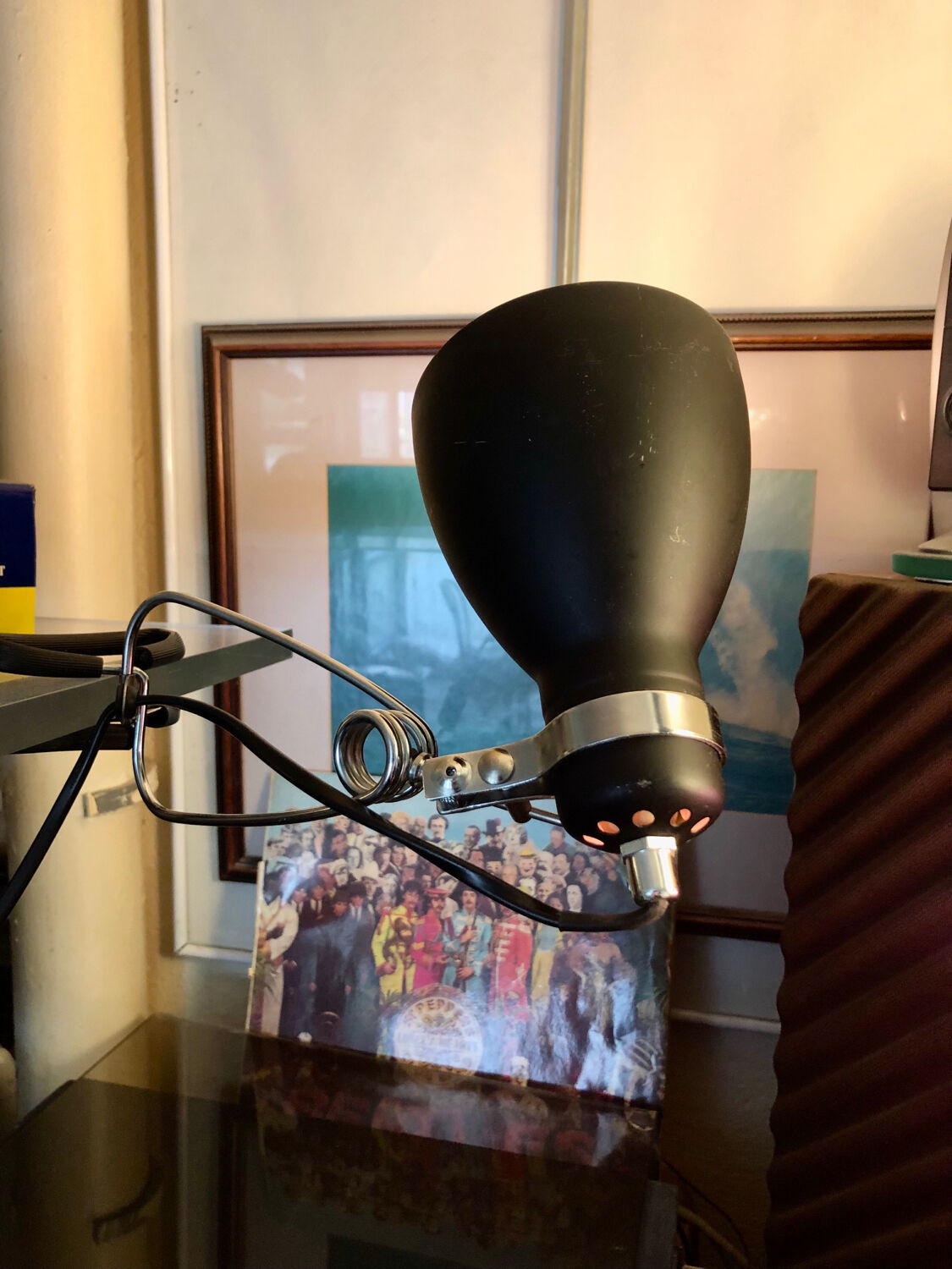 Black/pink clip spotlight