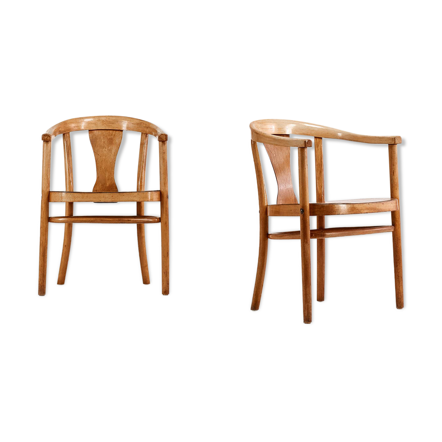 Magnus Stephensen for Fritz Hansen, pair of bridge armchairs, Denmark, C.1930