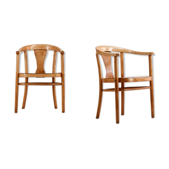 Paire de fauteuils par Magnus Stephensen pour Fritz Hansen, Danemark, 1930