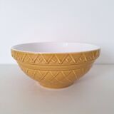 Mustard yellow salad bowl