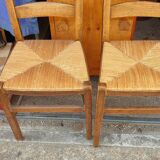 Rustic straw chairs