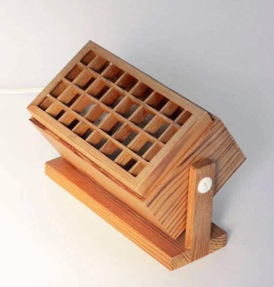 Pine wall lamp - Sweden, 1970s