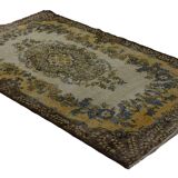 Turkish Anatolian Handmade Vintage Area Rug 200 cm x 126 cm