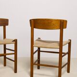 Set of 6 Oak dining chairs 'j39' by Borge Mogensen, 1960s