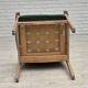 1980s, Danish armchair by Høng Stole, green furniture wool, oak wood.