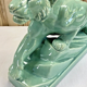 Cracked lioness sculpture art deco 1930 signed odyv