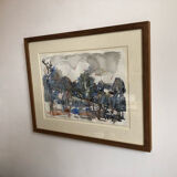 Watercolor landscape Ghislain Uhry