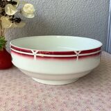 Salad bowl Digoin Cibon Ironstone floral decoration