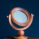 Miroir rond psyché de table en bois
