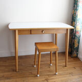 Formica dining table and wood