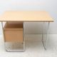 Writing desk, mid-century chrome and formica desk, 1950s, Czechoslovakia