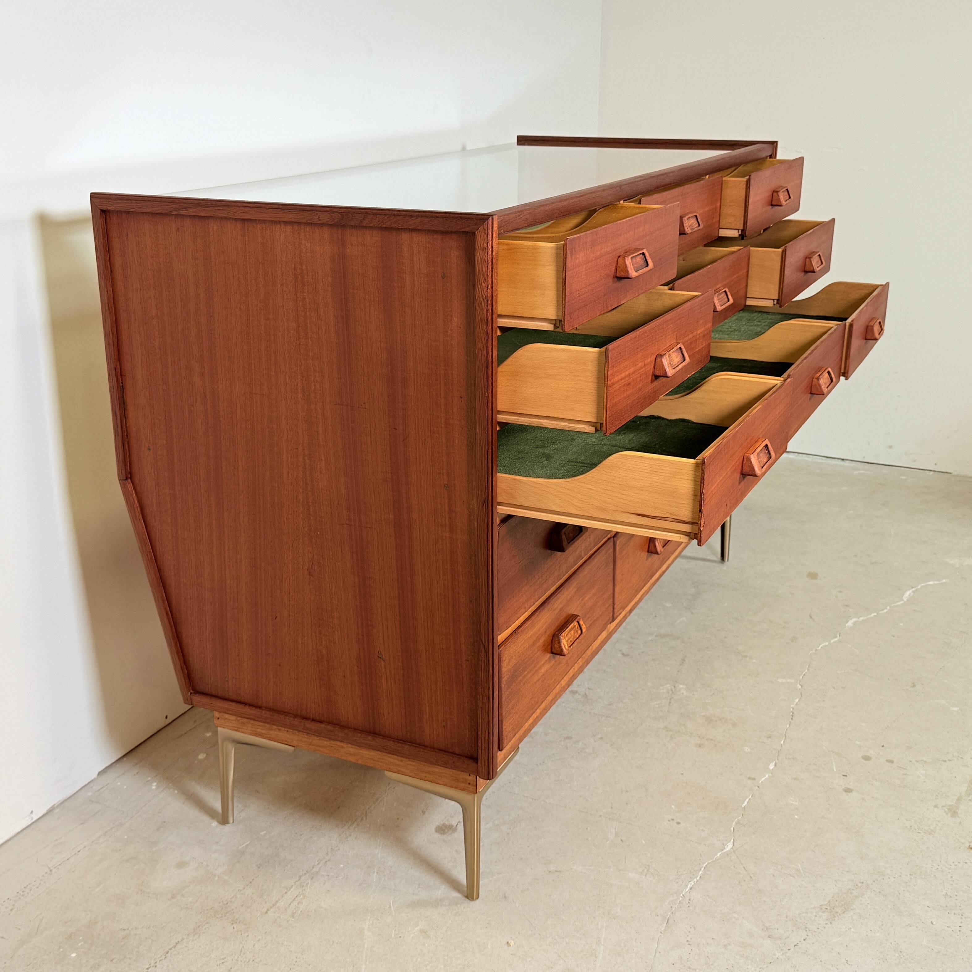 Vintage displaycabinet with 15 drawers, HAKA Ladenmöbel