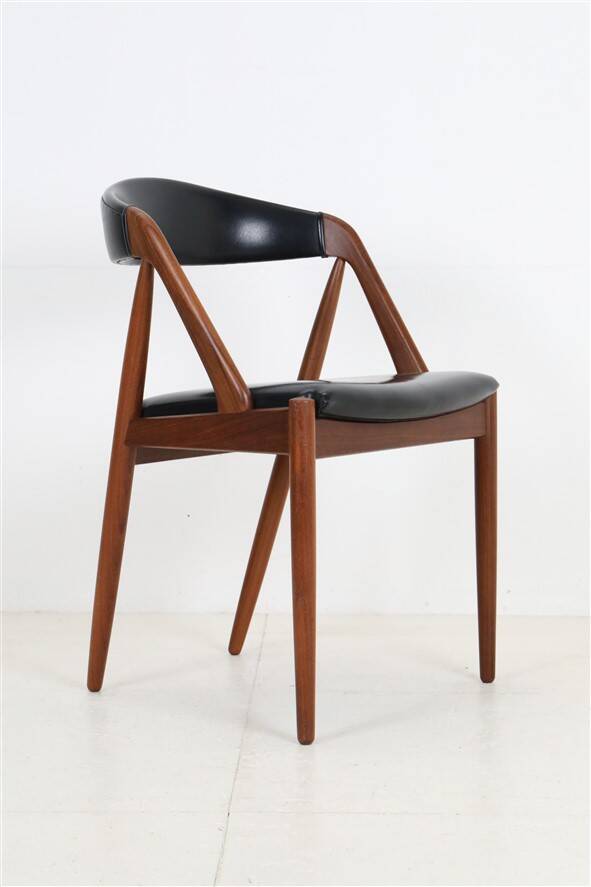 Schou Andersen Møbelfabrik / Kai Kristiansen Type 31 chair / teak / skai / Mid Century Danish Modern Design / 1950s / 1960s