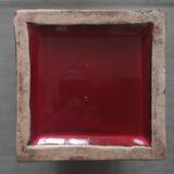 Red glazed ceramic vase - Aldo Londi for Bitossi - 1960s