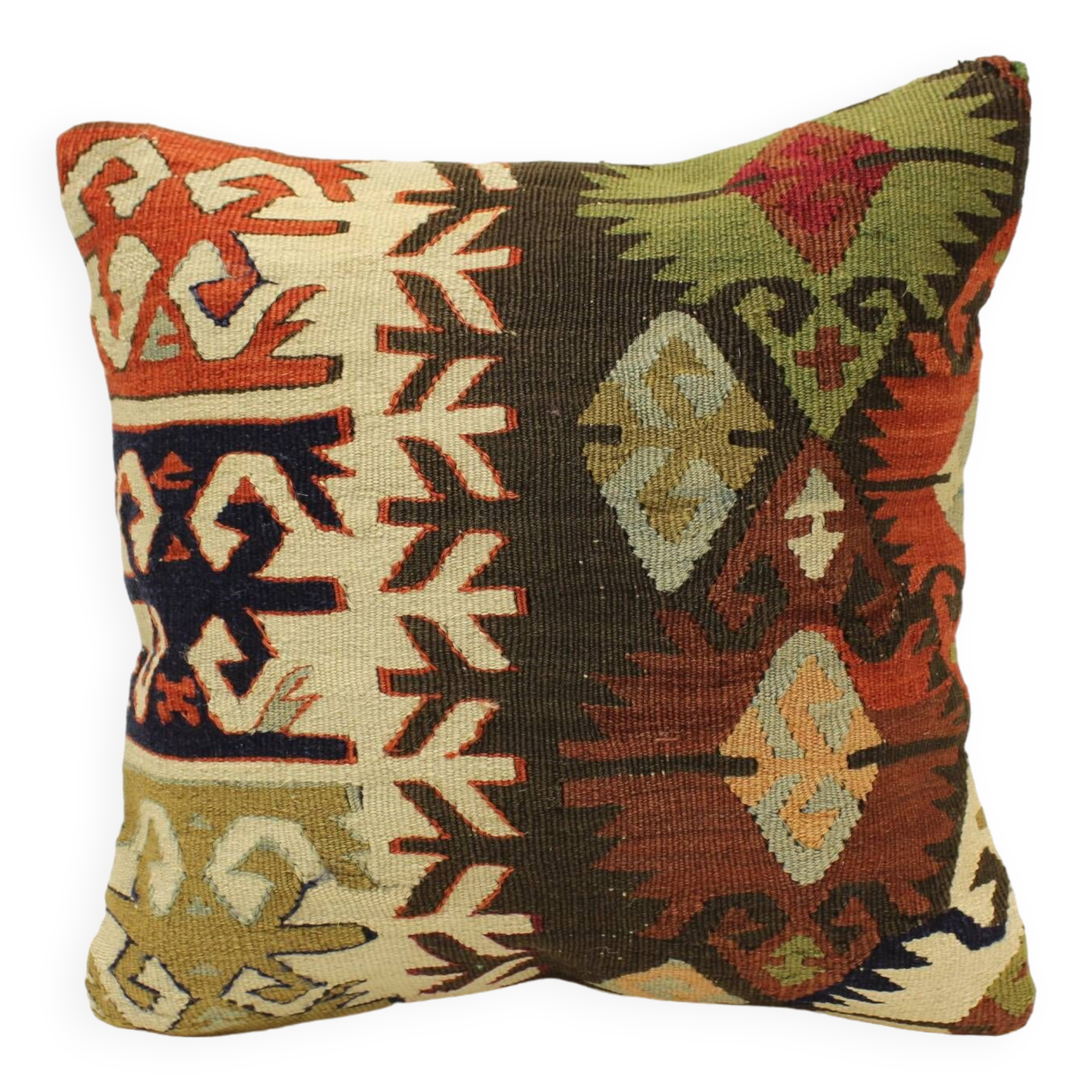 Turkish kilim cushion, 40x40 cm, k-1319