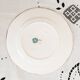 Porcelain dessert plate, Minton Decor 215, green, Sarreguemines