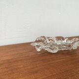 Frosted glass bowl with snail patterns, 1960s.