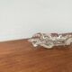 Frosted glass bowl with snail patterns, 1960s.