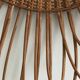 Rattan mirror 80 cm in diameter - vintage 1960
