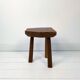 Mid Century Table d'appoint Pouf à fleurs Banque de fleurs Vintage Bois massif Table de chevet Table