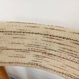 Pair of vintage Baumann chairs in wood and fabric from the 70s