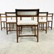 Wenge wooden dining chairs by Spectrum, 1970s
