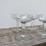 6 blown glasses / old cups