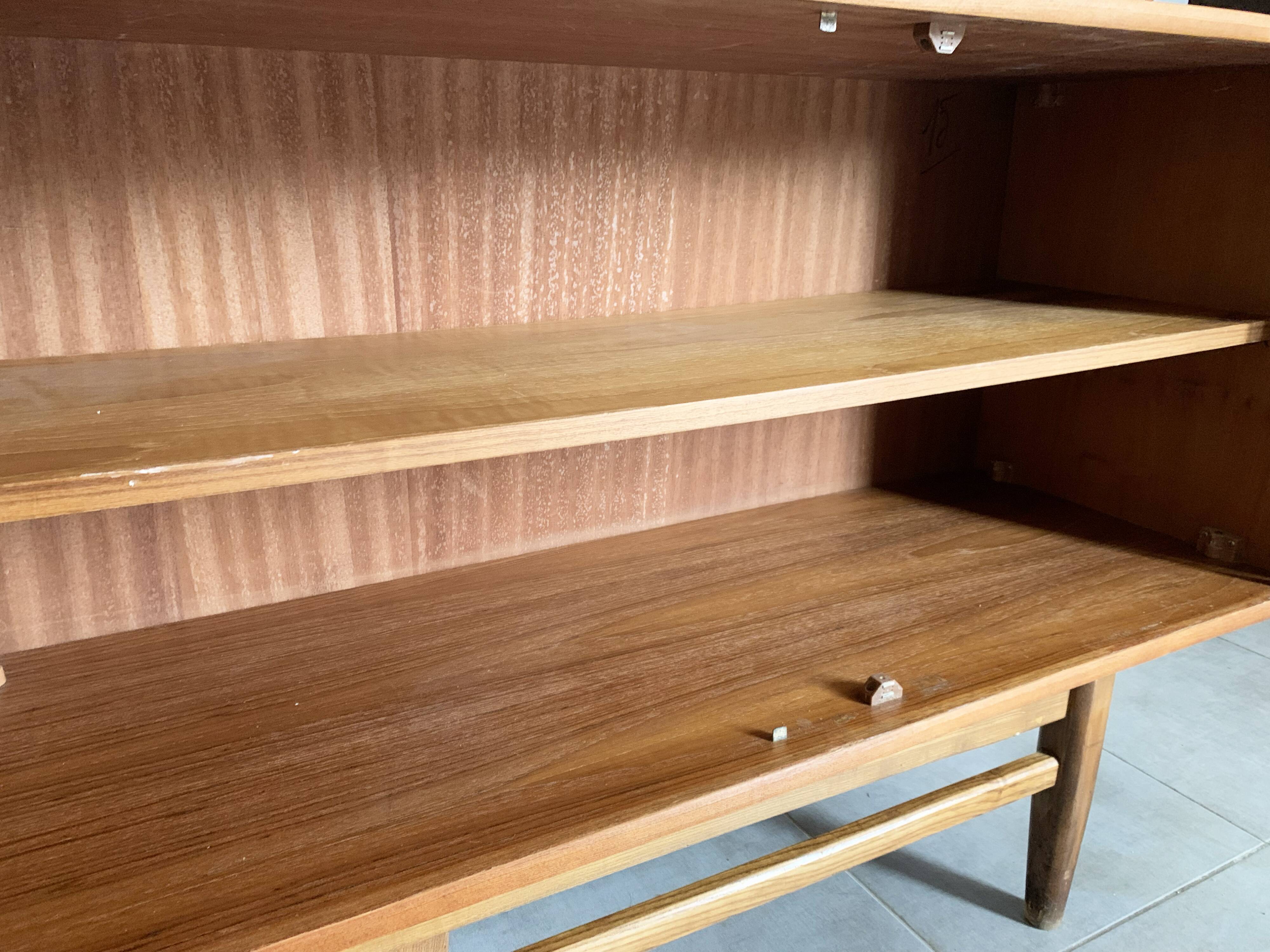 Vintage Scandinavian enfilade from the 60s in teak