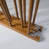 old folding wooden baby playpen abacus
