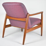 Original restored armchair GFM-64, signed by designer E.Homa, 1960s