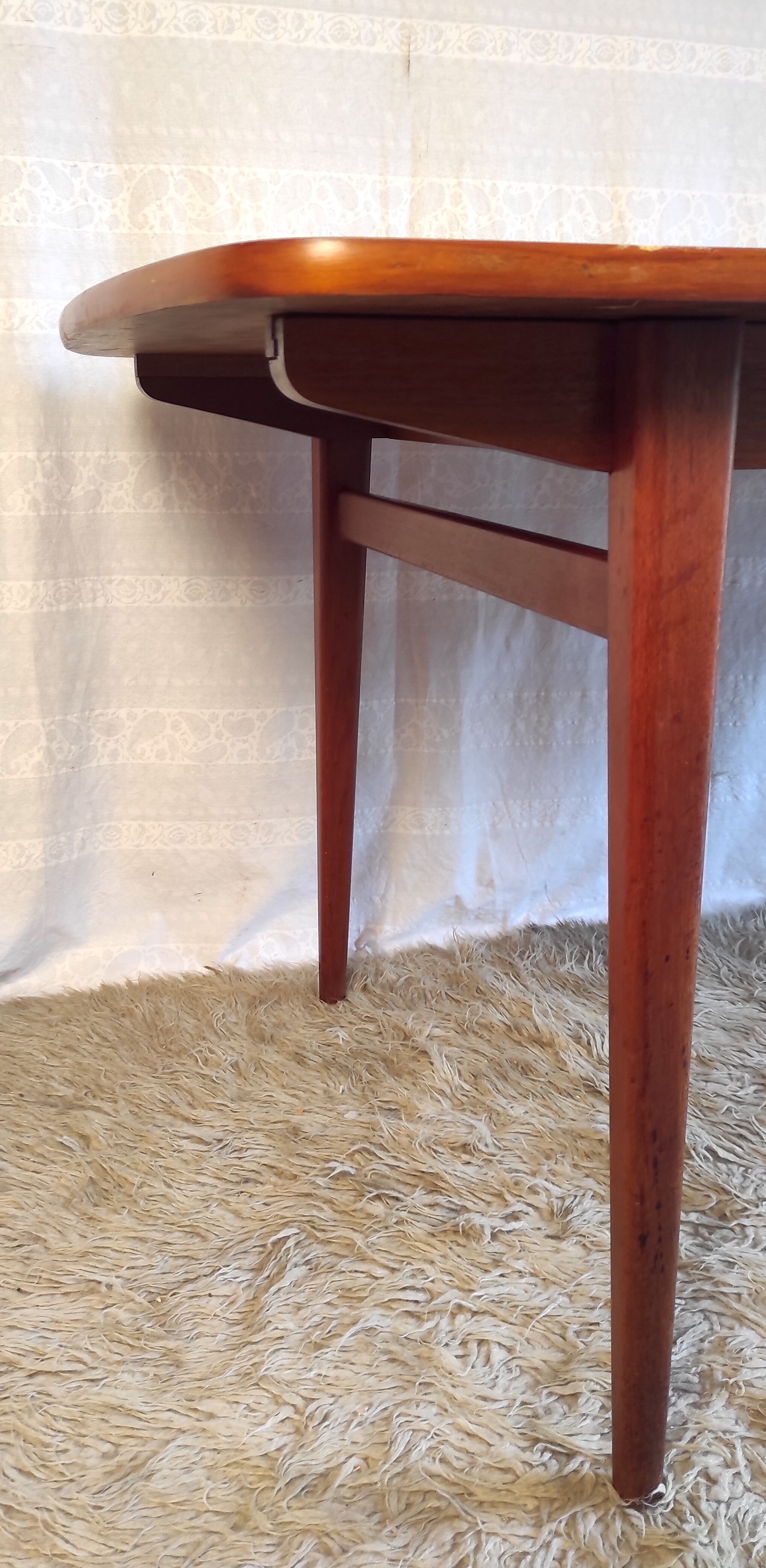 XXL Scandinavian teak style dining tables – 60s/70s